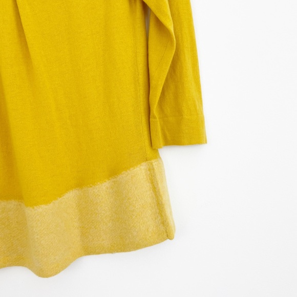 Anthropologie Angel of The North Golden Yellow Cashmere Blend Sweater Size M - Picture 11 of 16